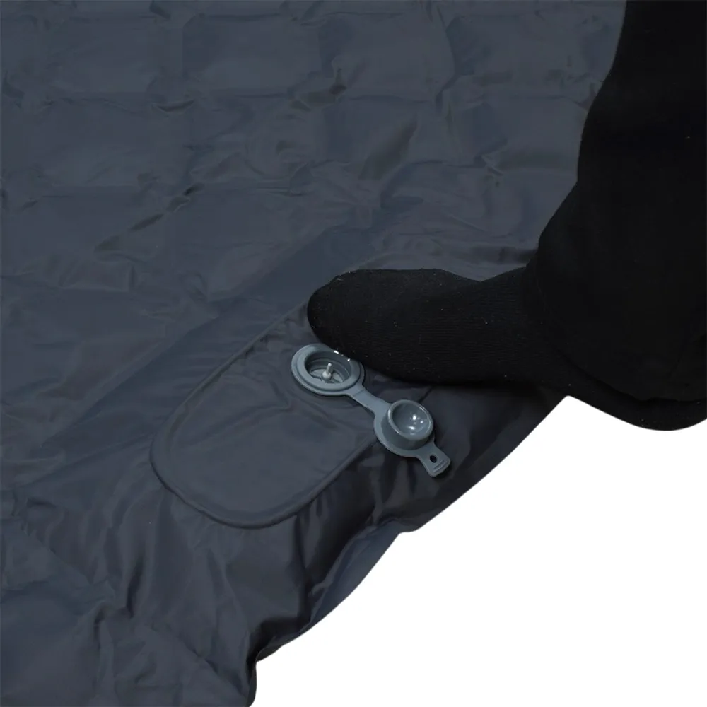 Colchonete Inflável Casal 195x120x5,5cm Nylon TPU DOTT GUEPARDO Cinza - Imagem 5