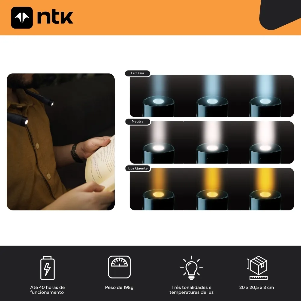 Lanterna de Pescoço de 80 Lúmens - Imagem 7